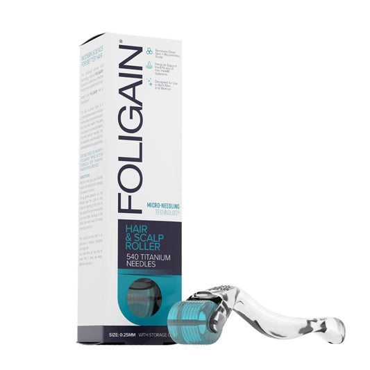 Foligain Hair & Scalp Roller for Thinning Hair, for Men & Women