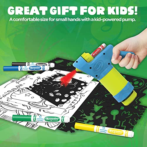 CRAYOLA Mini Marker Sprayer, Marker Airbrush Kit, Gift for Kids