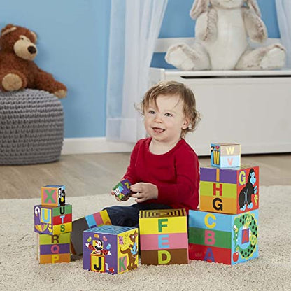 Melissa & Doug English Alphabet Nesting and Stacking Blocks (LC) | Developmental Toy | Blocks & Building | 2+ | Gift for Boy or Girl