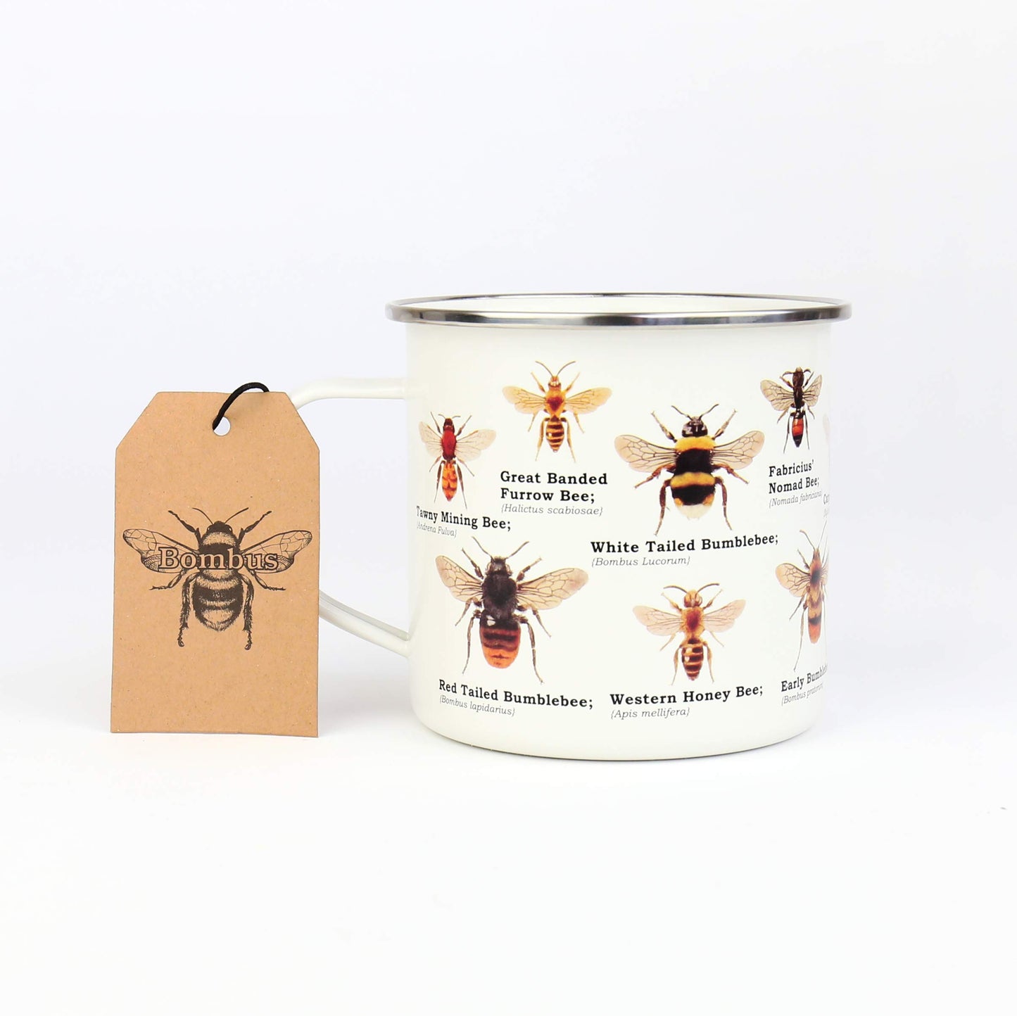 Gift Republic GR270114 - Ecologie Bee Enamel Mug - Durable and Lightweight, Ideal for Bee Lovers