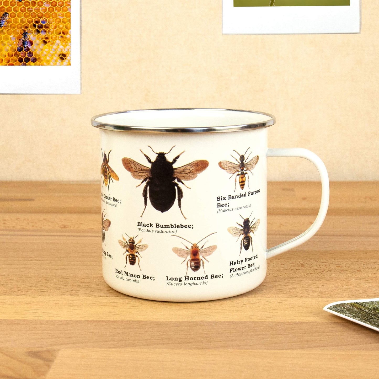 Gift Republic GR270114 - Ecologie Bee Enamel Mug - Durable and Lightweight, Ideal for Bee Lovers